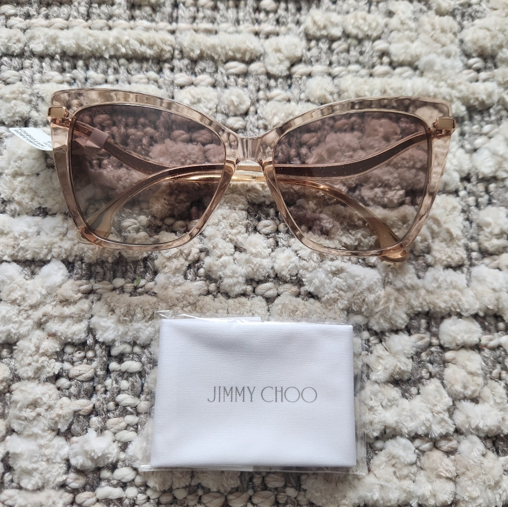 Jimmy Choo Pink Sunglasses New